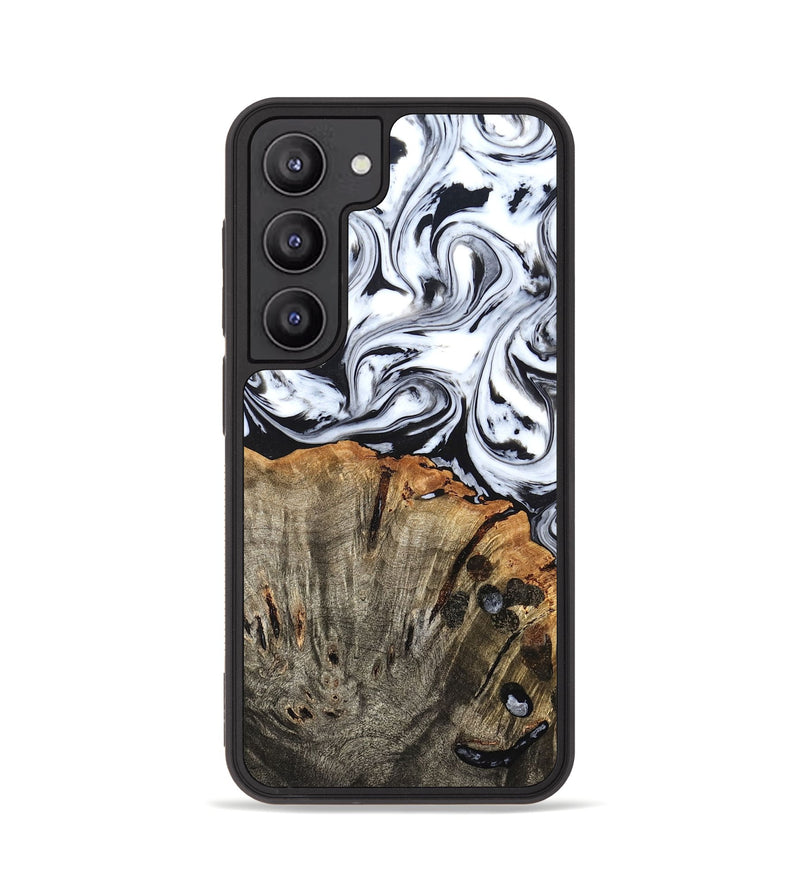 Galaxy S23 Wood Phone Case - Katelin (Black & White, 824965)