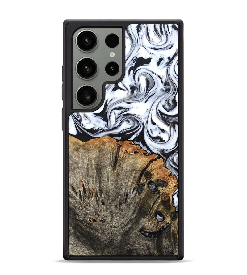 Galaxy S24 Ultra Wood Phone Case - Katelin (Black & White, 824965)