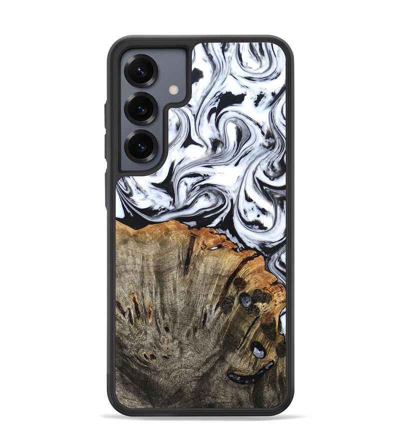 Galaxy S25 Plus Wood Phone Case - Katelin (Black & White, 824965)