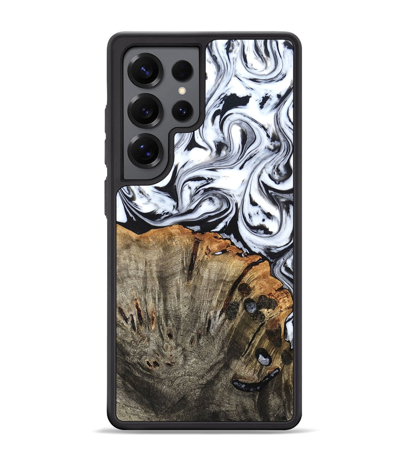 Galaxy S25 Ultra Wood Phone Case - Katelin (Black & White, 824965)