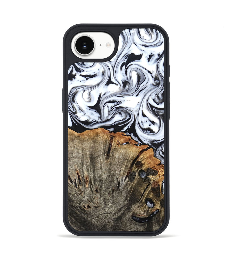iPhone 17e Wood Phone Case - Katelin (Black & White, 824965)
