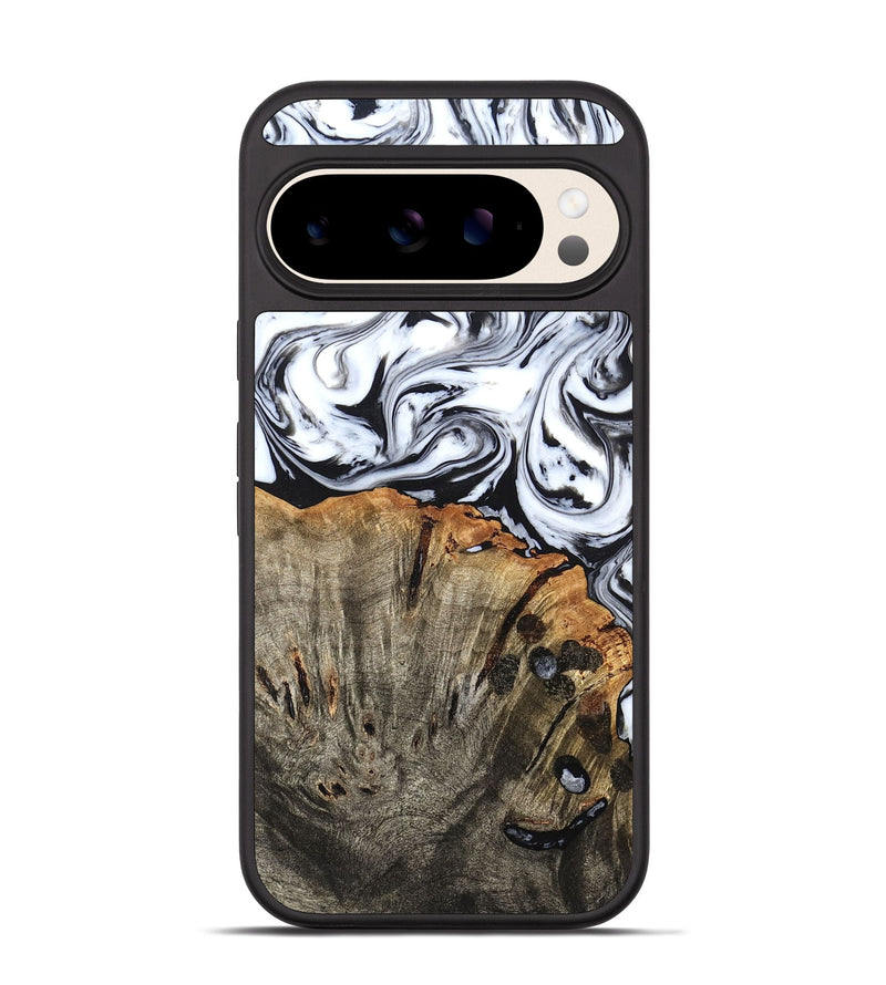 Pixel 10 Wood Phone Case - Katelin (Black & White, 824965)