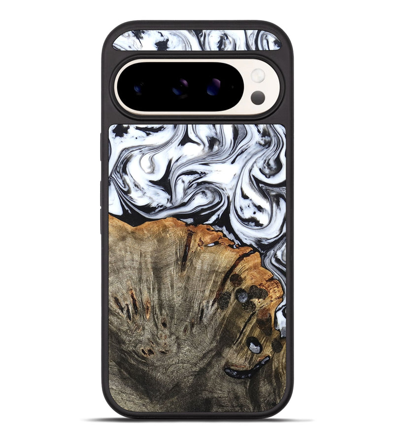Pixel 10 Pro XL Wood Phone Case - Katelin (Black & White, 824965)