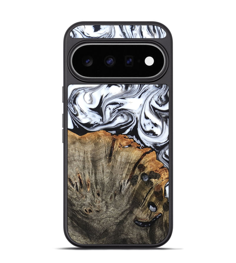 Pixel 11 Pro Wood Phone Case - Katelin (Black & White, 824965)