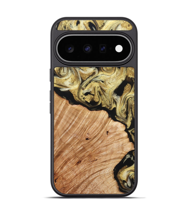 Pixel 11 Pro Wood Phone Case - Isamar (Black & White, 824966)