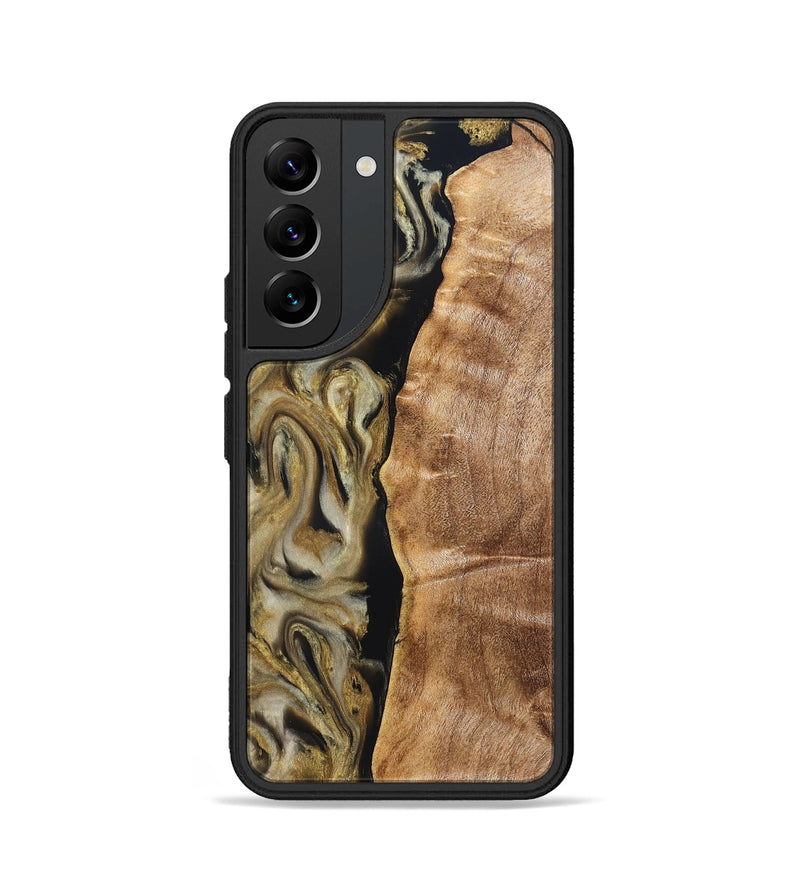 Galaxy S22 Wood Phone Case - Olivia (Black & White, 824967)