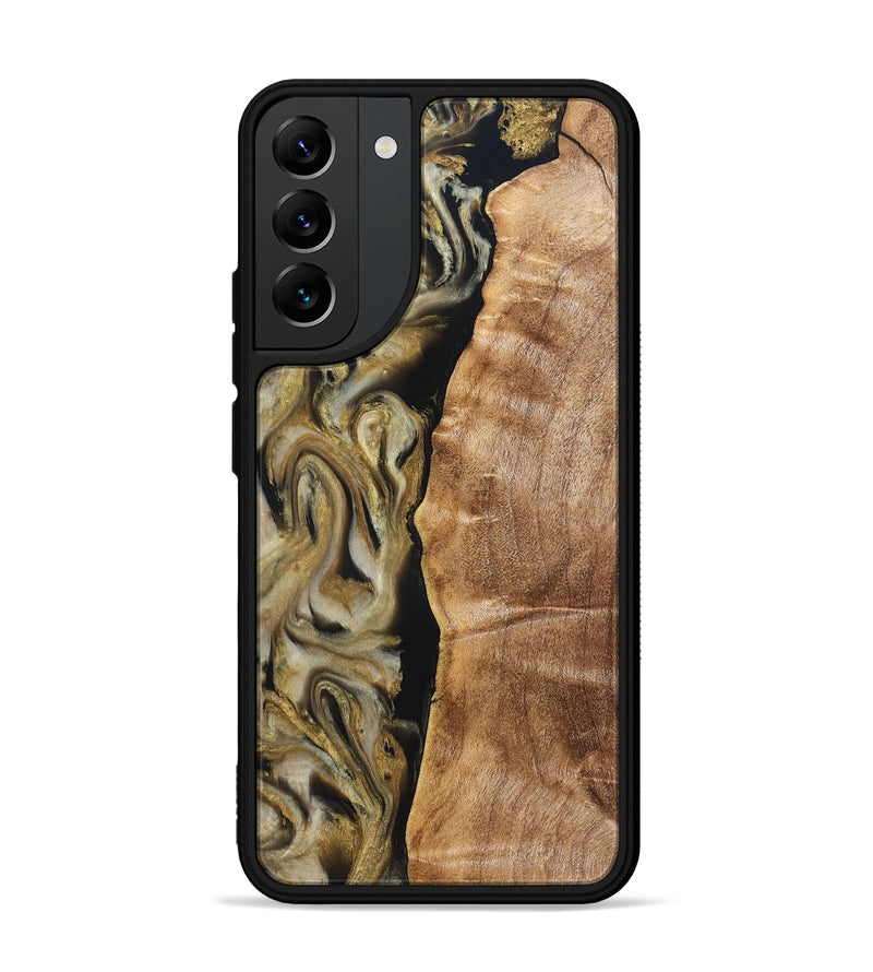 Galaxy S22 Plus Wood Phone Case - Olivia (Black & White, 824967)