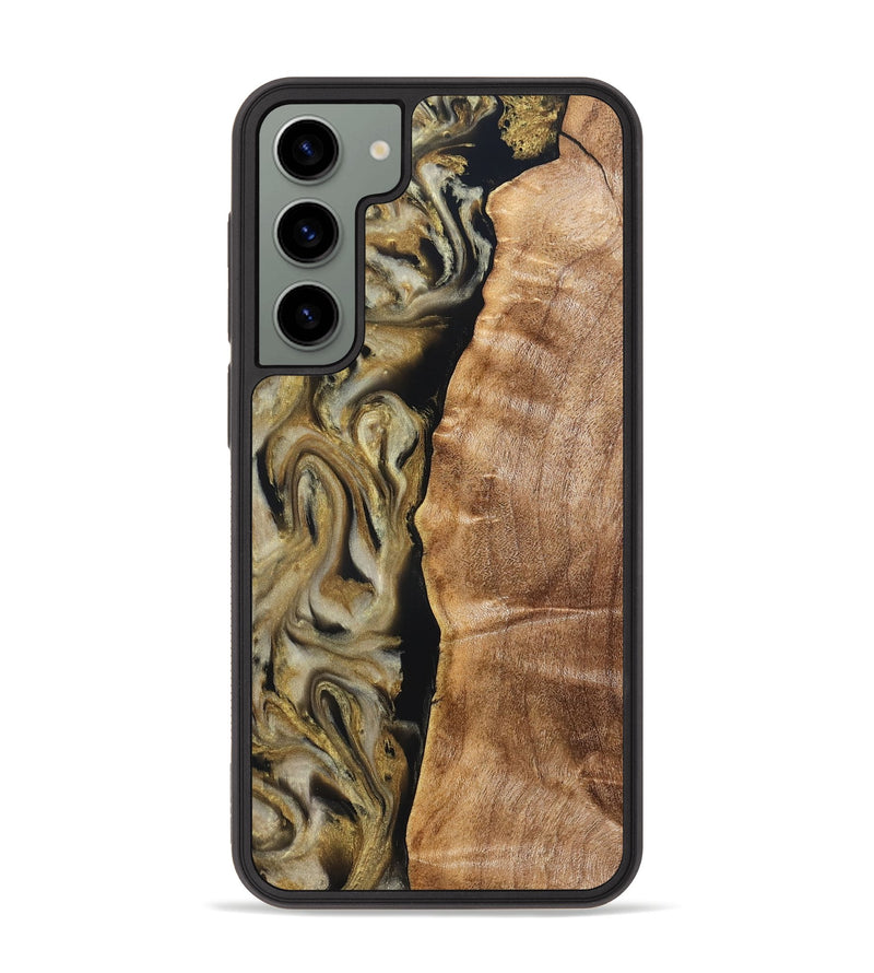 Galaxy S23 Plus Wood Phone Case - Olivia (Black & White, 824967)