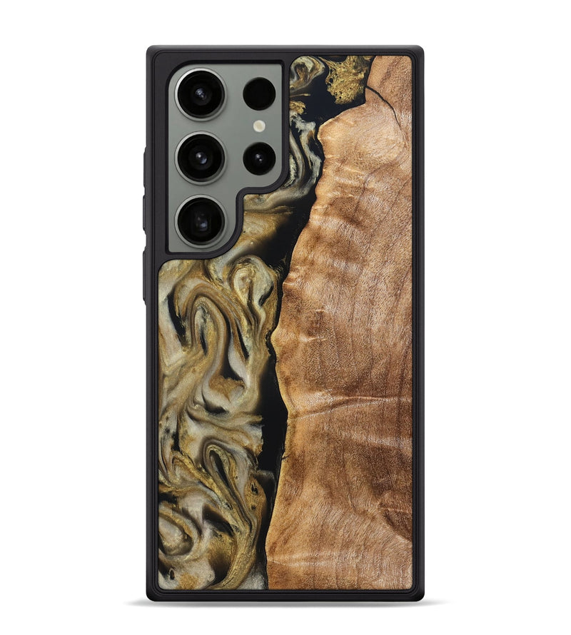 Galaxy S24 Ultra Wood Phone Case - Olivia (Black & White, 824967)