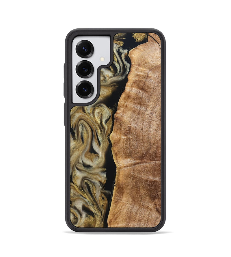 Galaxy S25 Wood Phone Case - Olivia (Black & White, 824967)
