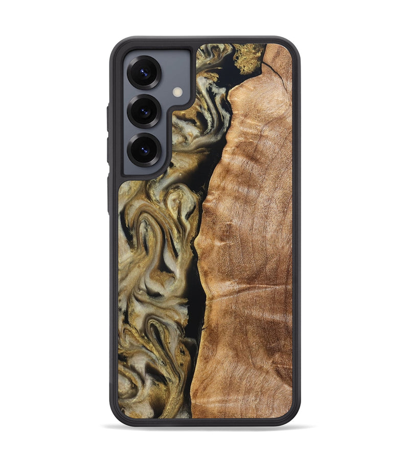 Galaxy S25 Plus Wood Phone Case - Olivia (Black & White, 824967)