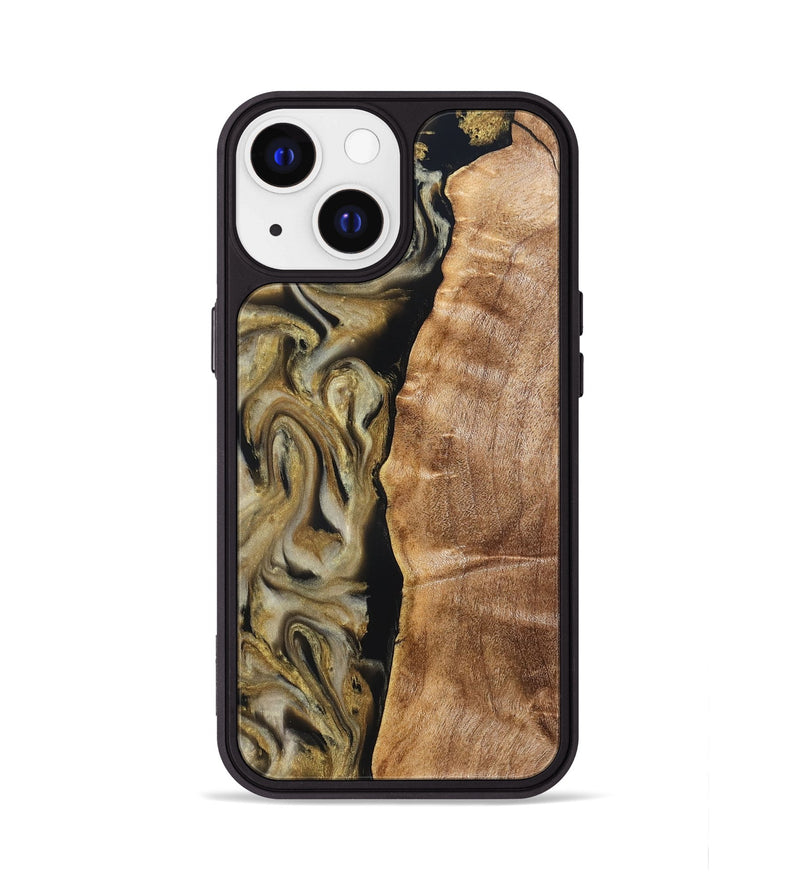 iPhone 13 Wood Phone Case - Olivia (Black & White, 824967)