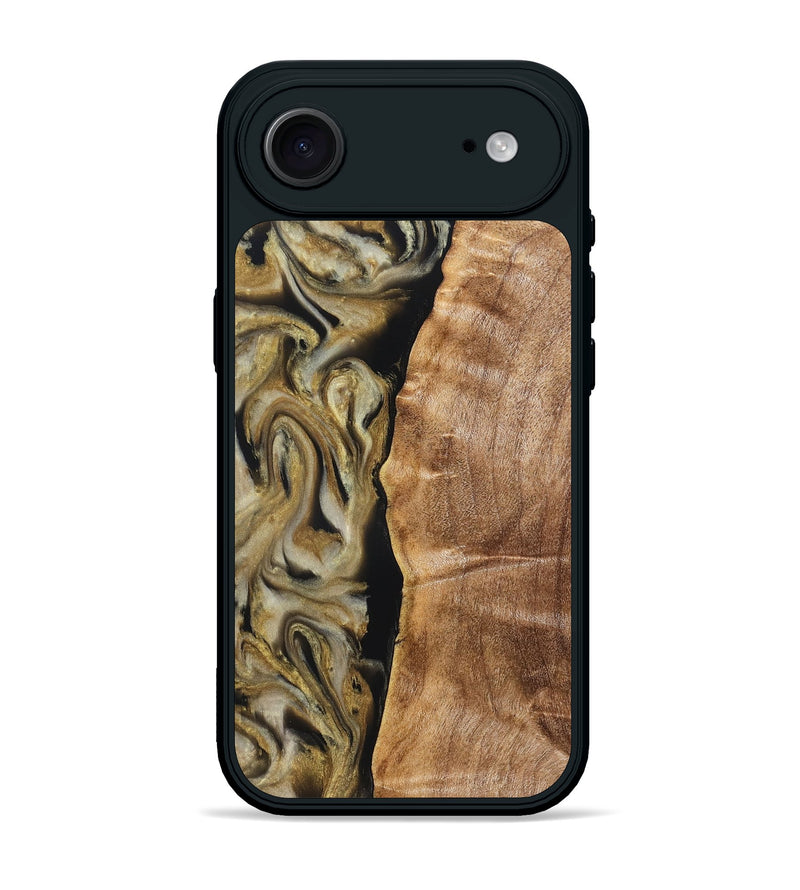 iPhone 17 Air Wood Phone Case - Olivia (Black & White, 824967)