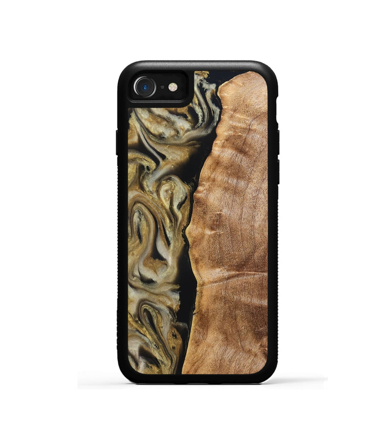 iPhone SE Wood Phone Case - Olivia (Black & White, 824967)