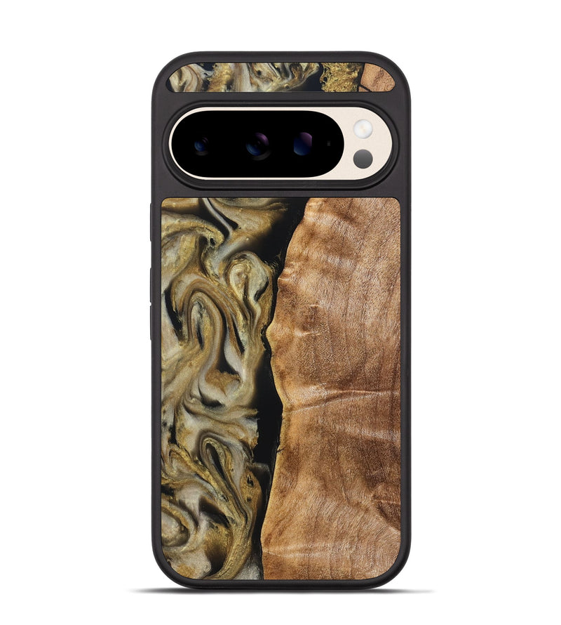 Pixel 10 Wood Phone Case - Olivia (Black & White, 824967)