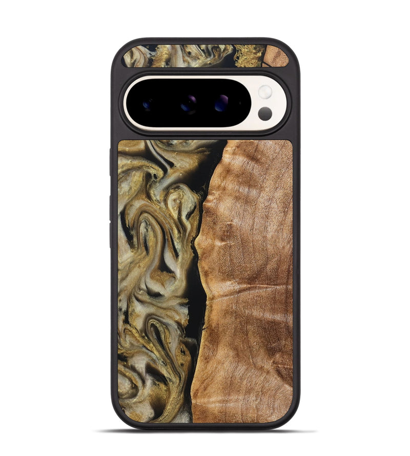 Pixel 9 Wood Phone Case - Olivia (Black & White, 824967)