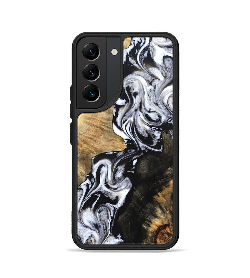 Galaxy S22 Wood Phone Case - Jaelyn (Black & White, 824968)