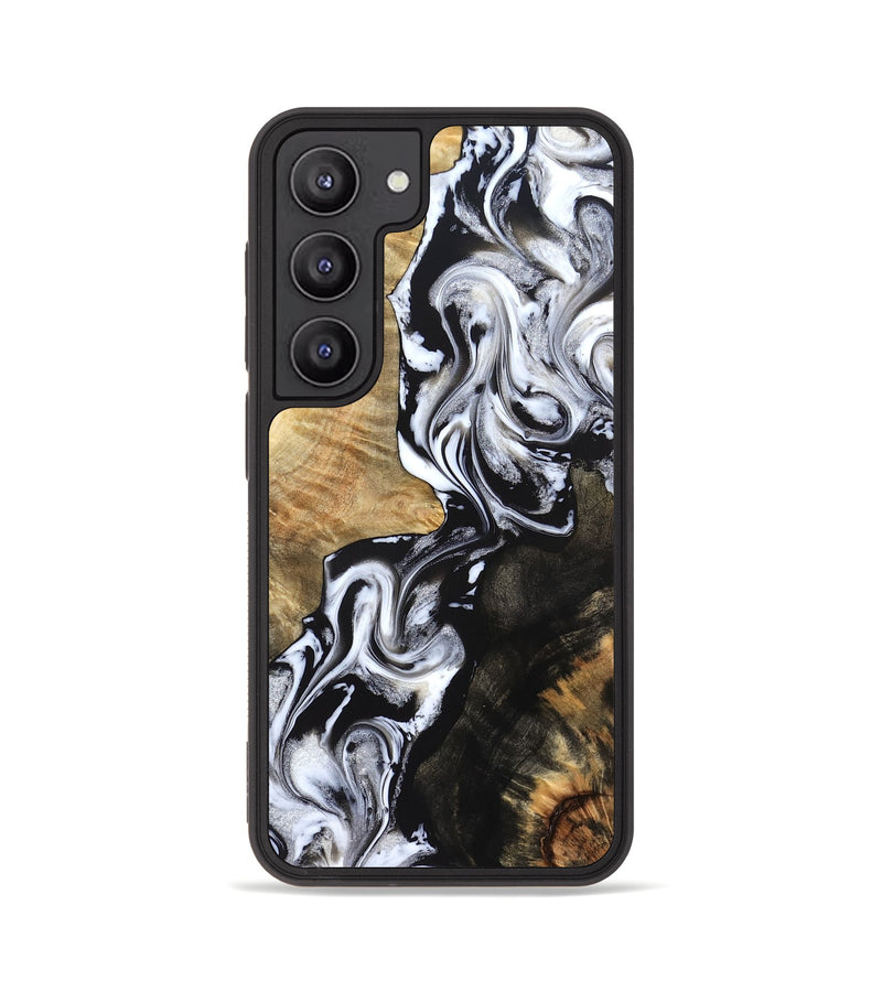 Galaxy S23 Wood Phone Case - Jaelyn (Black & White, 824968)