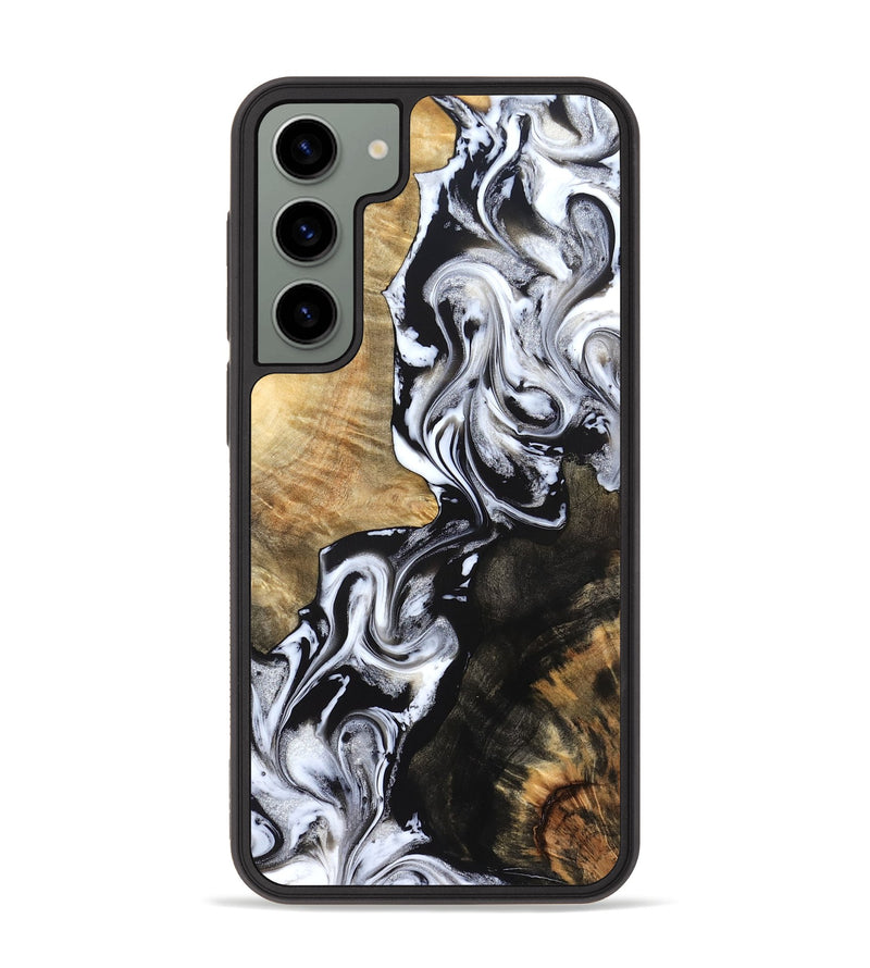 Galaxy S23 Plus Wood Phone Case - Jaelyn (Black & White, 824968)