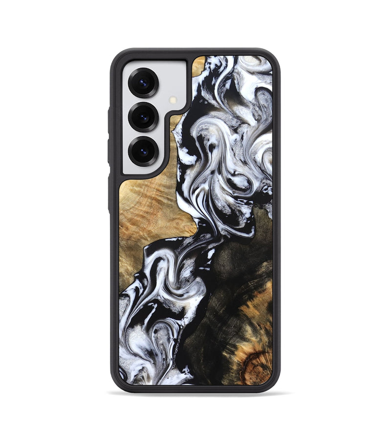 Galaxy S25 Wood Phone Case - Jaelyn (Black & White, 824968)