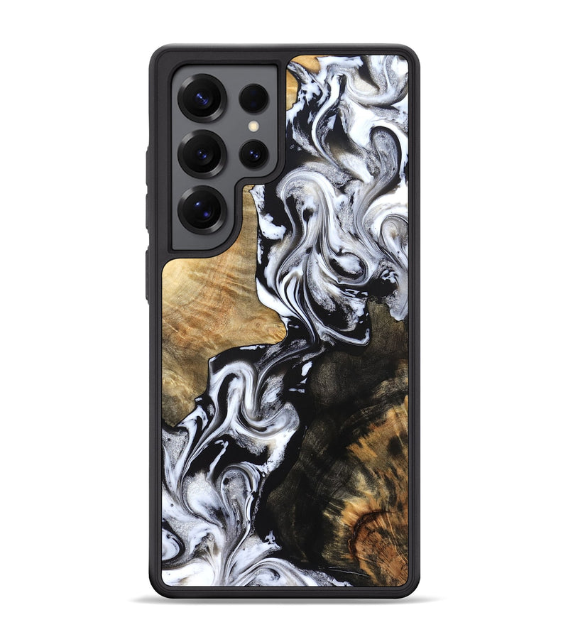 Galaxy S25 Ultra Wood Phone Case - Jaelyn (Black & White, 824968)