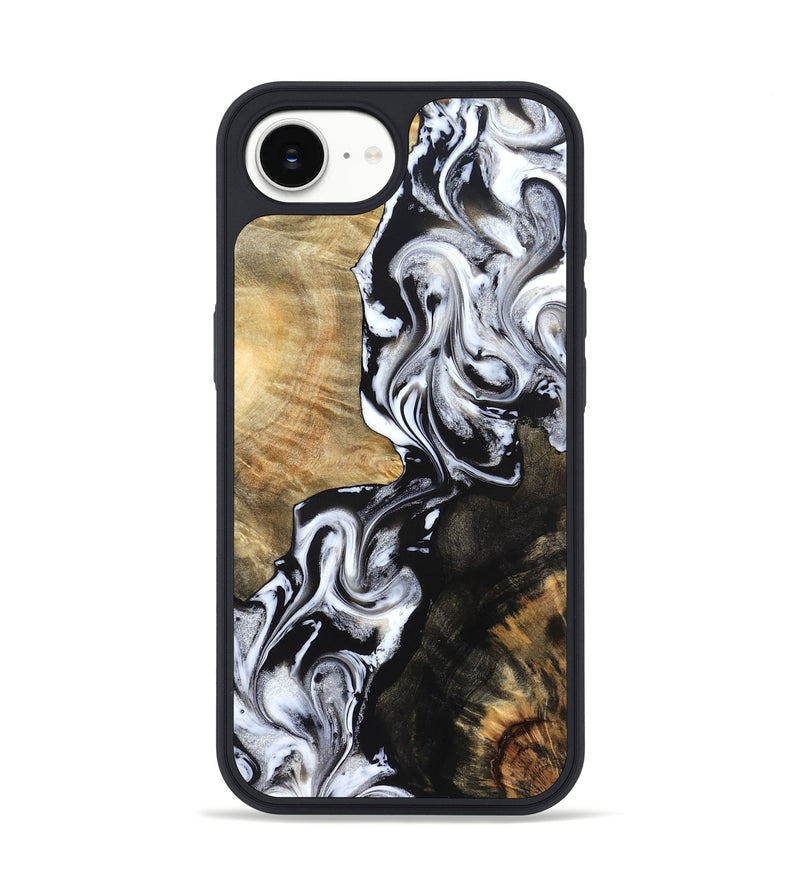 iPhone 17e Wood Phone Case - Jaelyn (Black & White, 824968)