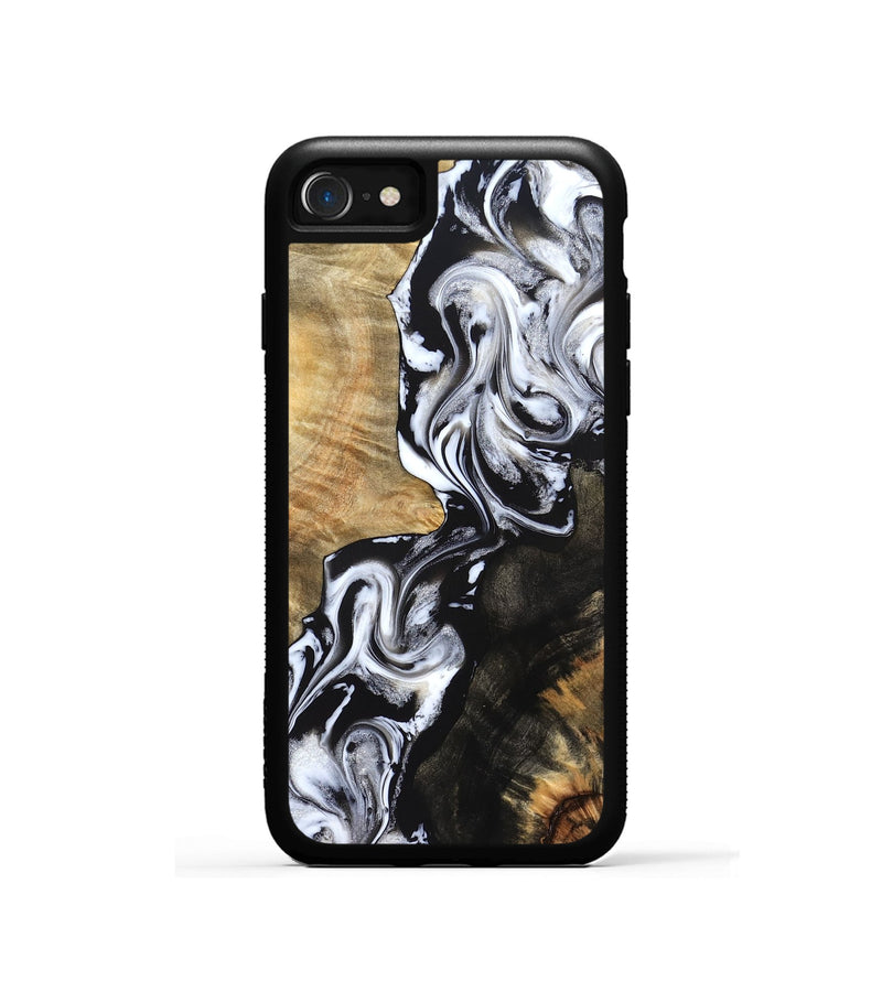iPhone SE Wood Phone Case - Jaelyn (Black & White, 824968)