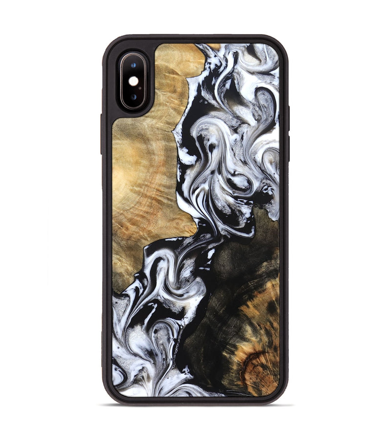 iPhone Xs Max Wood Phone Case - Jaelyn (Black & White, 824968)