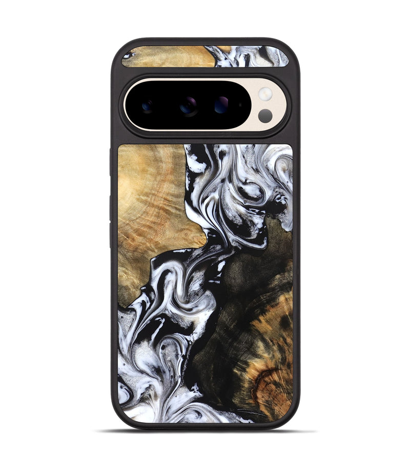 Pixel 10 Wood Phone Case - Jaelyn (Black & White, 824968)