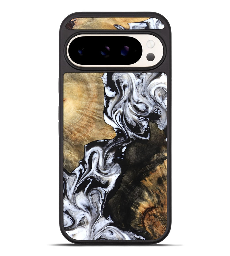 Pixel 10 Pro XL Wood Phone Case - Jaelyn (Black & White, 824968)