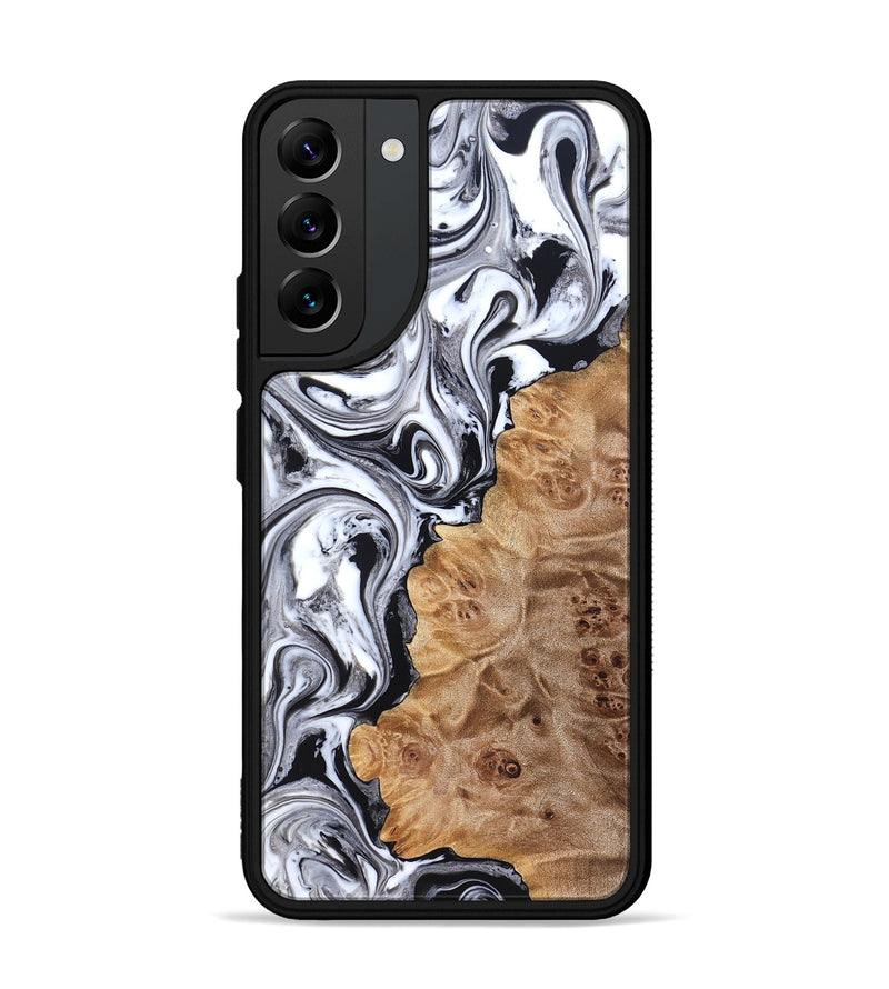 Galaxy S22 Plus Wood Phone Case - Malcolm (Black & White, 824969)