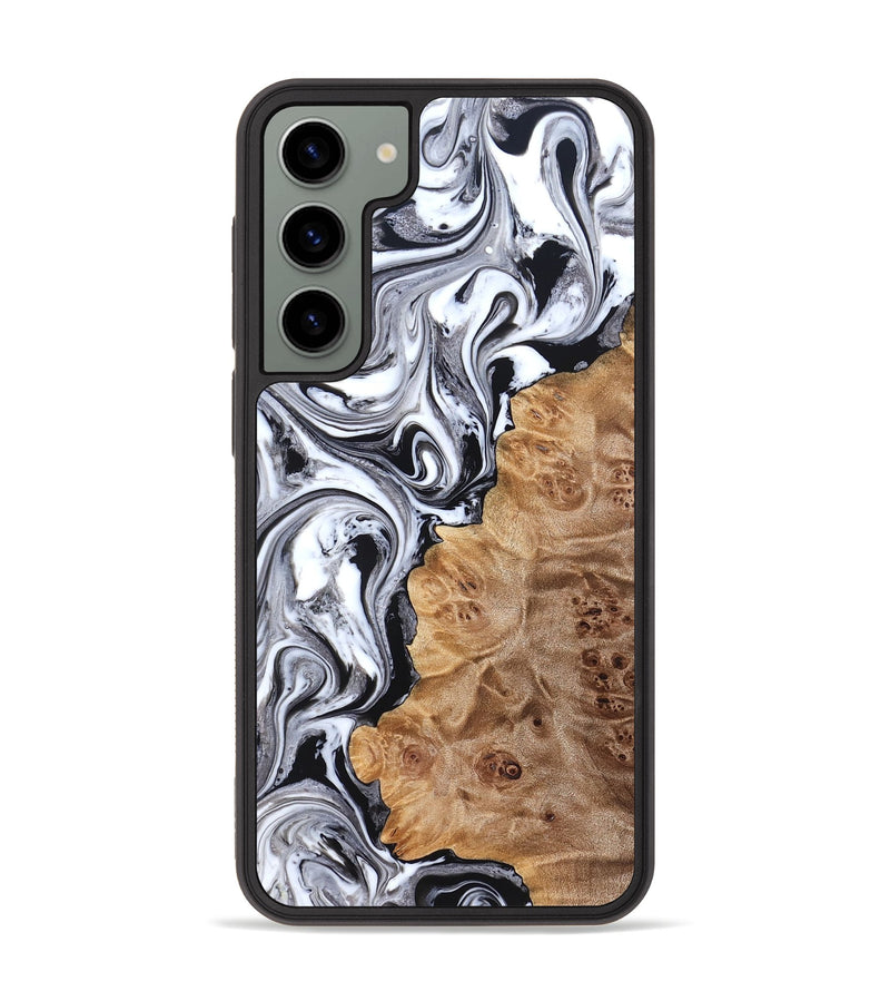 Galaxy S23 Plus Wood Phone Case - Malcolm (Black & White, 824969)