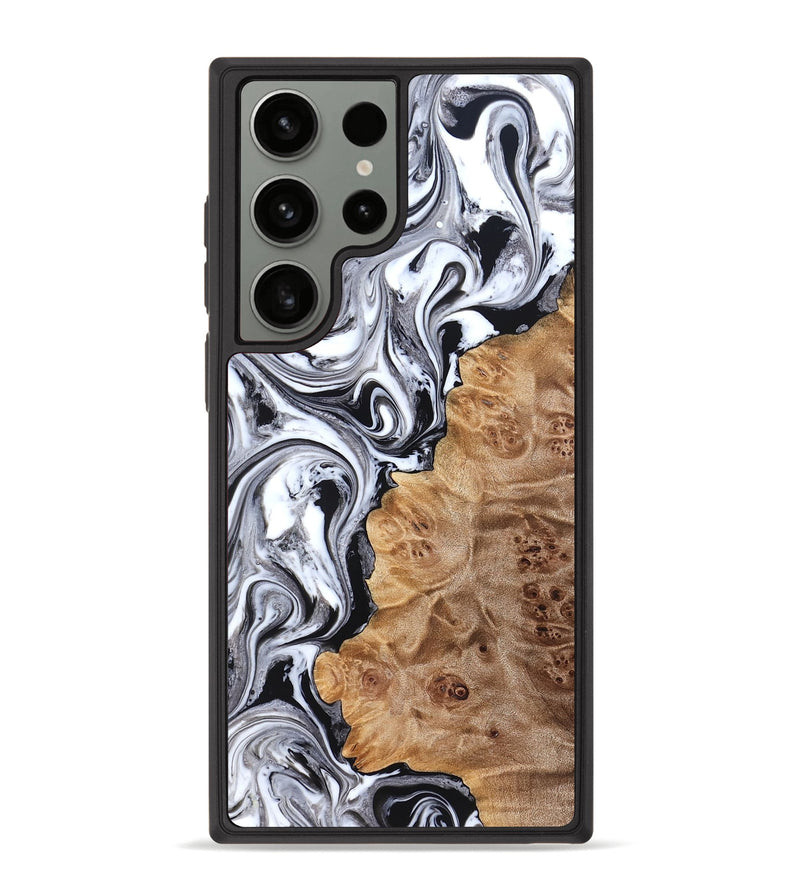 Galaxy S23 Ultra Wood Phone Case - Malcolm (Black & White, 824969)