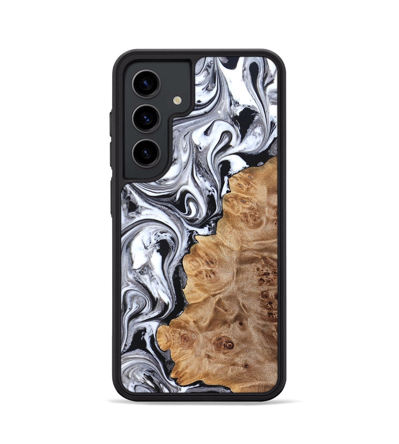 Galaxy S24 Wood Phone Case - Malcolm (Black & White, 824969)