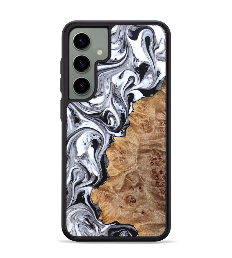 Galaxy S24 Plus Wood Phone Case - Malcolm (Black & White, 824969)