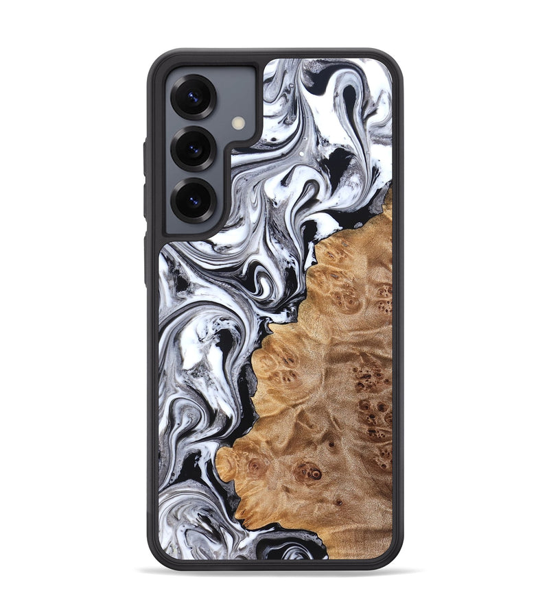 Galaxy S25 Plus Wood Phone Case - Malcolm (Black & White, 824969)