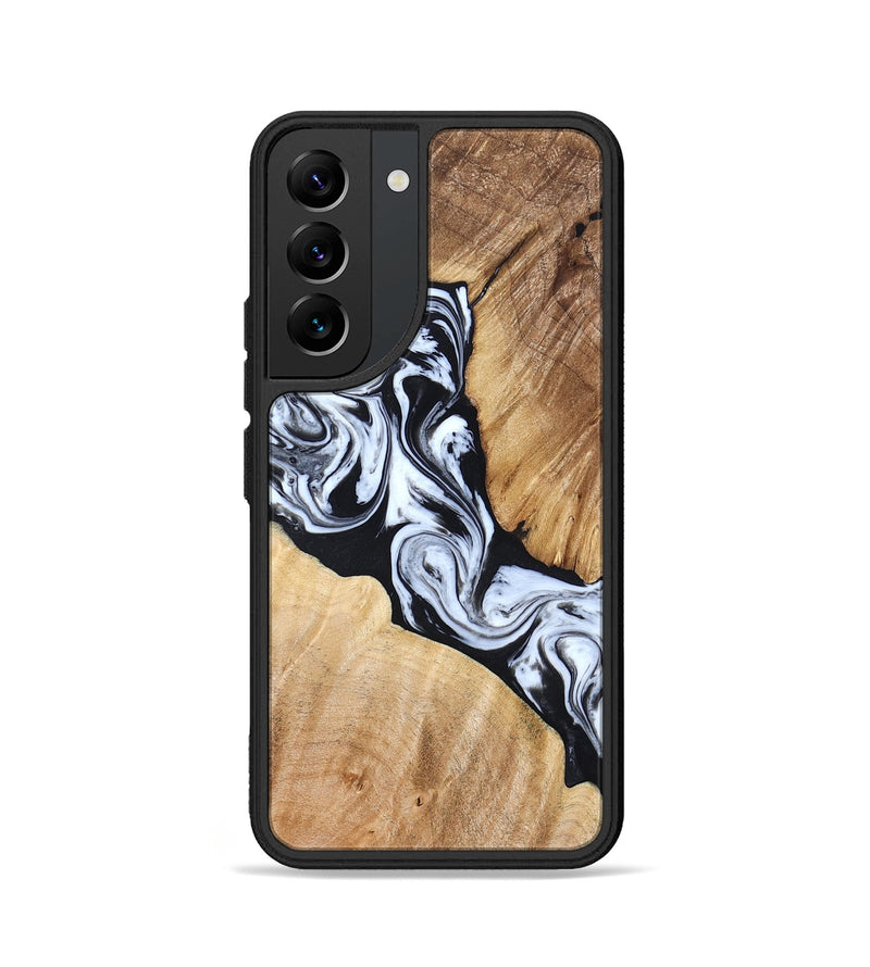 Galaxy S22 Wood Phone Case - Layla (Black & White, 824970)