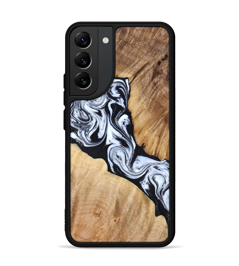 Galaxy S22 Plus Wood Phone Case - Layla (Black & White, 824970)