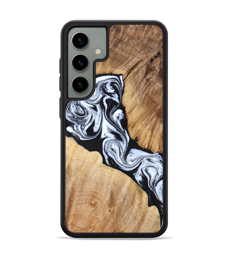 Galaxy S24 Plus Wood Phone Case - Layla (Black & White, 824970)