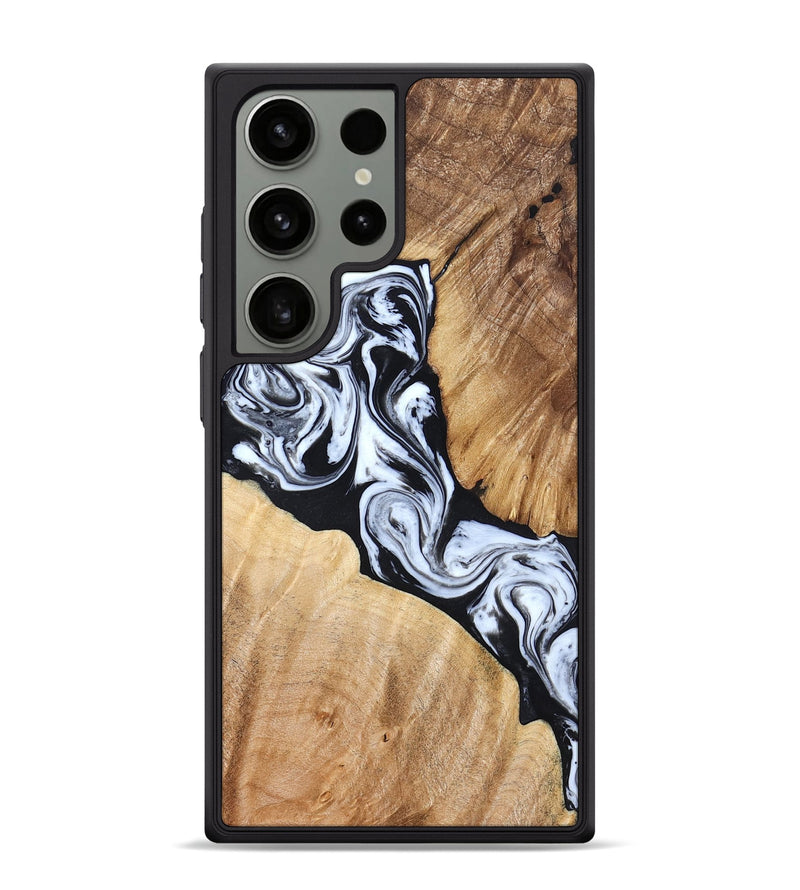 Galaxy S24 Ultra Wood Phone Case - Layla (Black & White, 824970)