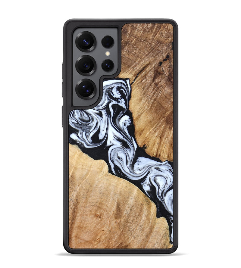 Galaxy S25 Ultra Wood Phone Case - Layla (Black & White, 824970)