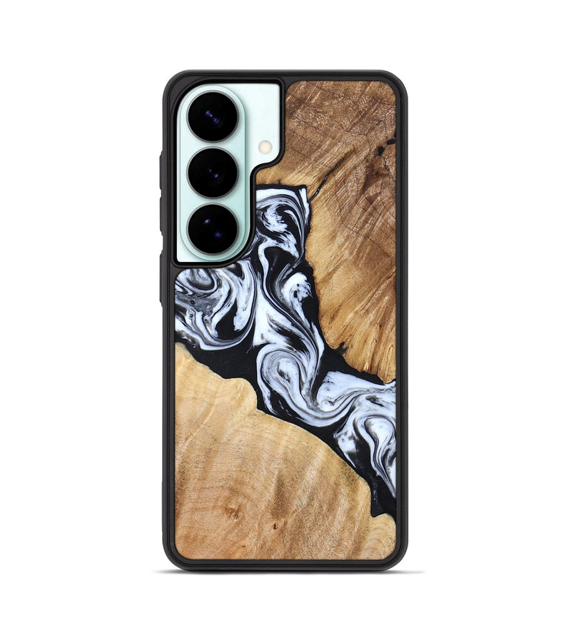 Galaxy S26 Wood Phone Case - Layla (Black & White, 824970)