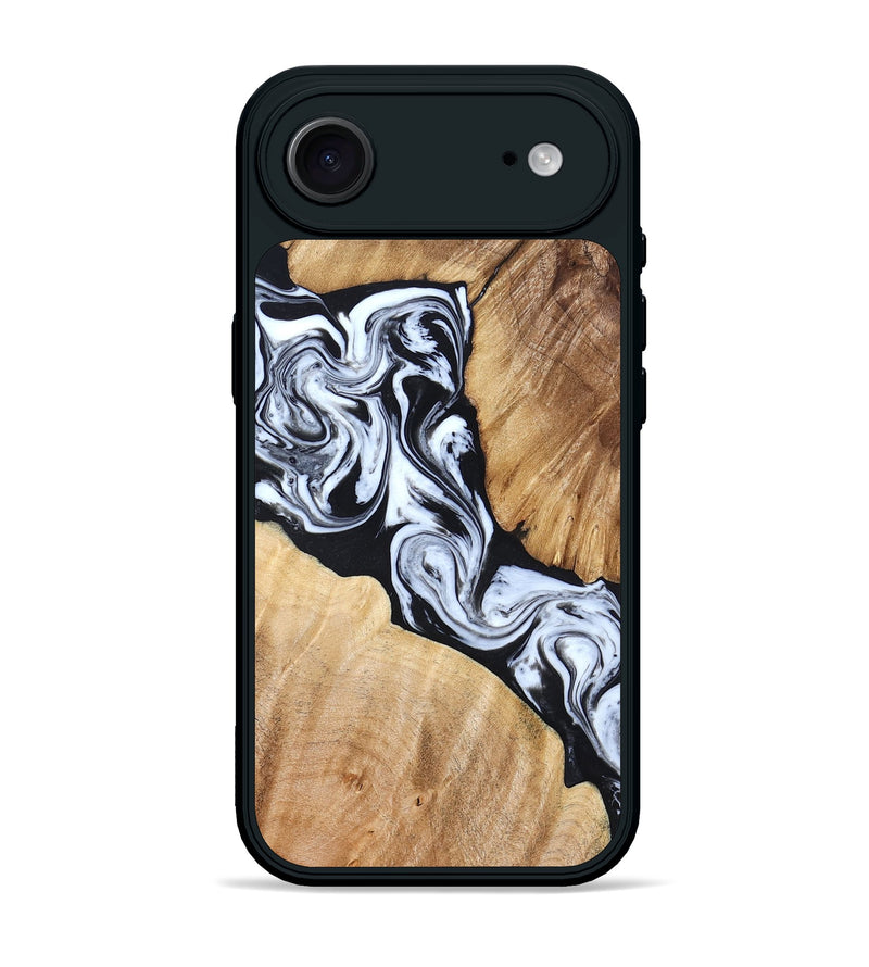 iPhone 17 Air Wood Phone Case - Layla (Black & White, 824970)