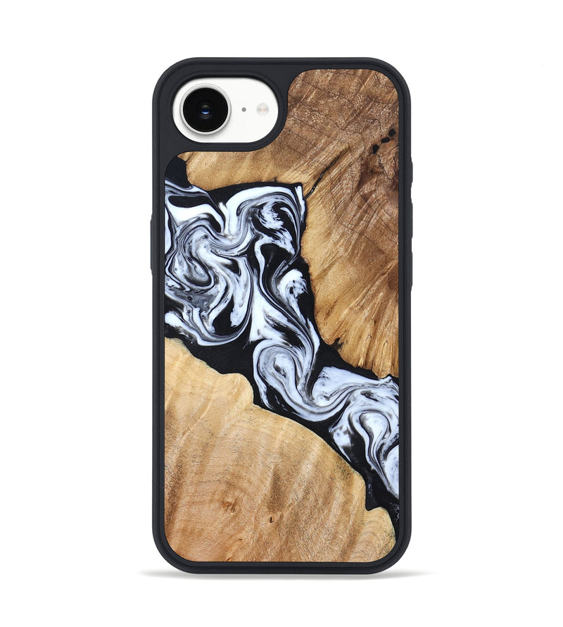 iPhone 17e Wood Phone Case - Layla (Black & White, 824970)