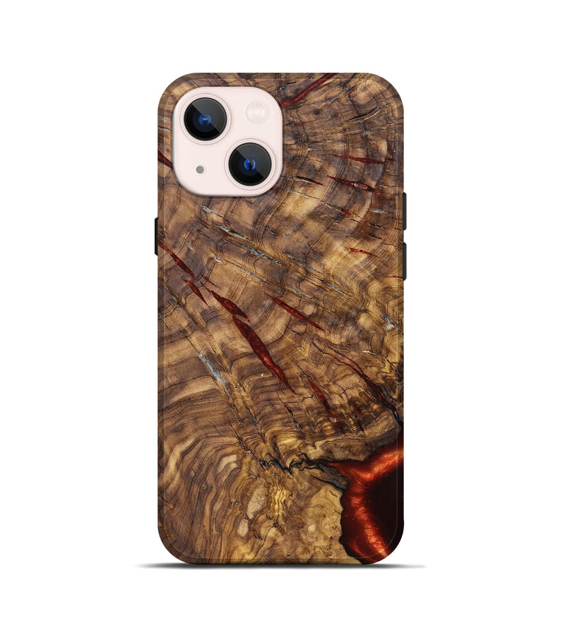 iPhone 13 mini Wood Live Edge Phone Case - Gary (Solid Wood, 824971)