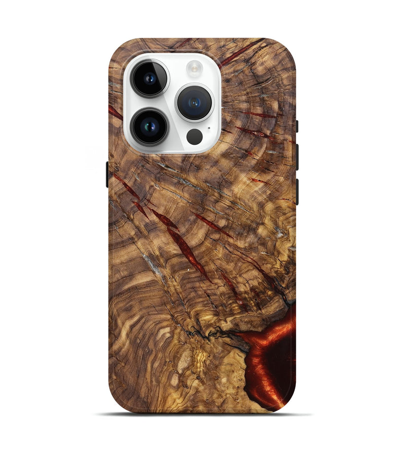 iPhone 15 Pro Wood Live Edge Phone Case - Gary (Solid Wood, 824971)