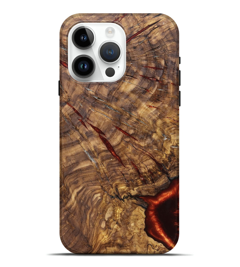 iPhone 15 Pro Max Wood Live Edge Phone Case - Gary (Solid Wood, 824971)