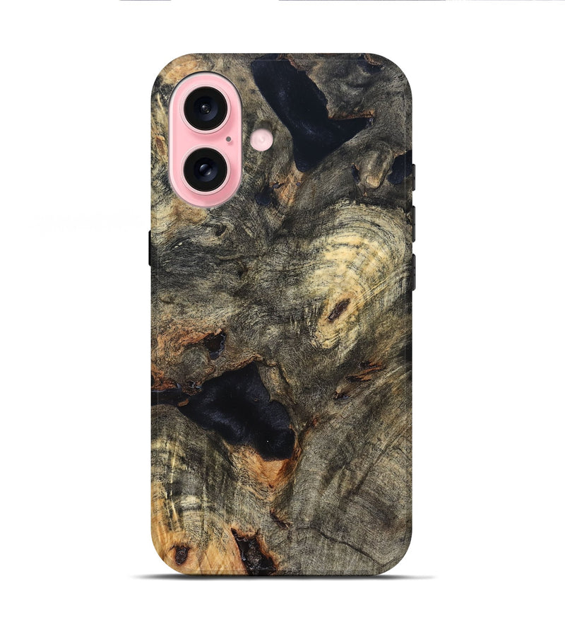 iPhone 16 Wood Live Edge Phone Case - Quinten (Solid Wood, 824972)