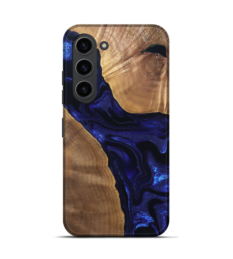 Galaxy S23 Wood Live Edge Phone Case - Leilani (Blue, 824973)