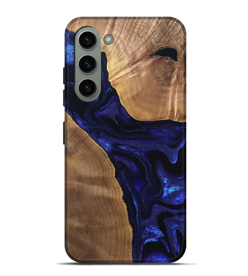 Galaxy S23 Plus Wood Live Edge Phone Case - Leilani (Blue, 824973)